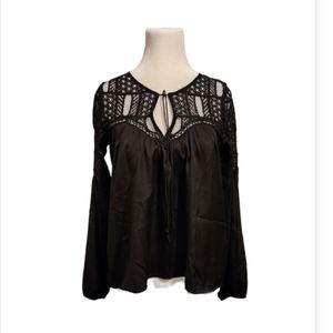Abercrombie and Fitch Boho Top Black